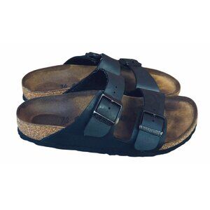 Birkenstock Black Arizona Womens Sandals EU 36  US 5 Leather Cork Footbed